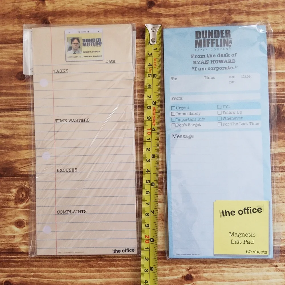 The Office Mini Notepad Legal Pad Magnetic Notepad Set NBC Universal Funny